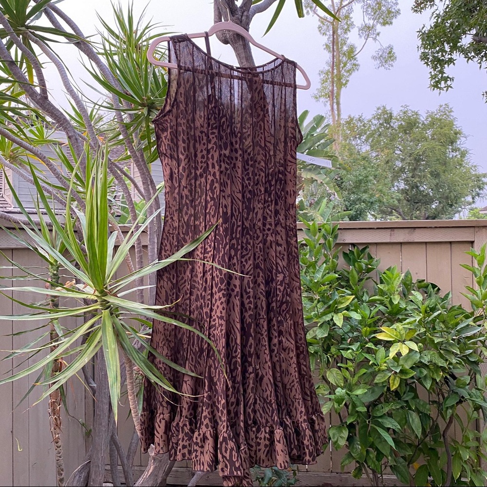 Animal print dress